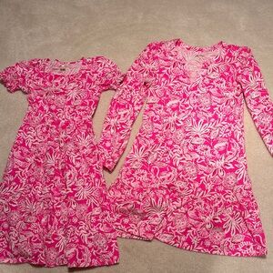 Lilly Pulitzer Pink and White Floral Dresses